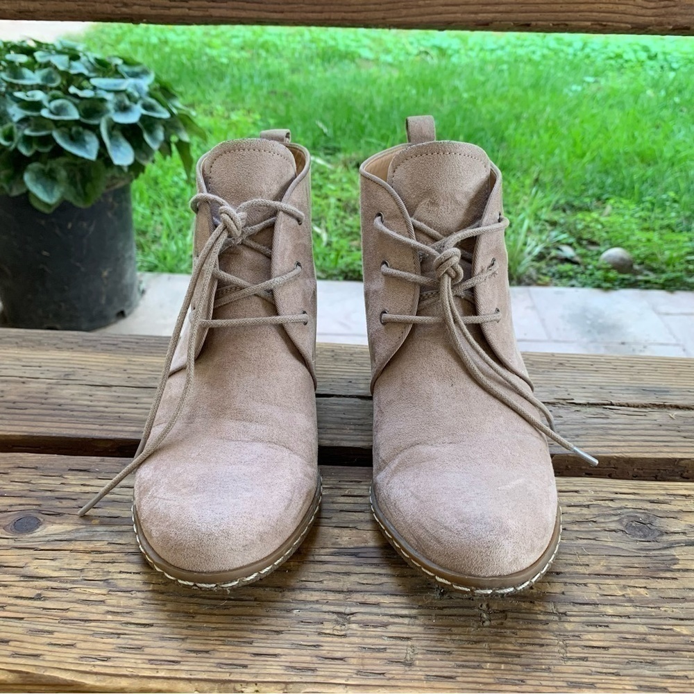 Women’s Franco Sarto Annabelle Lace-Up Wedge Ankle Boots